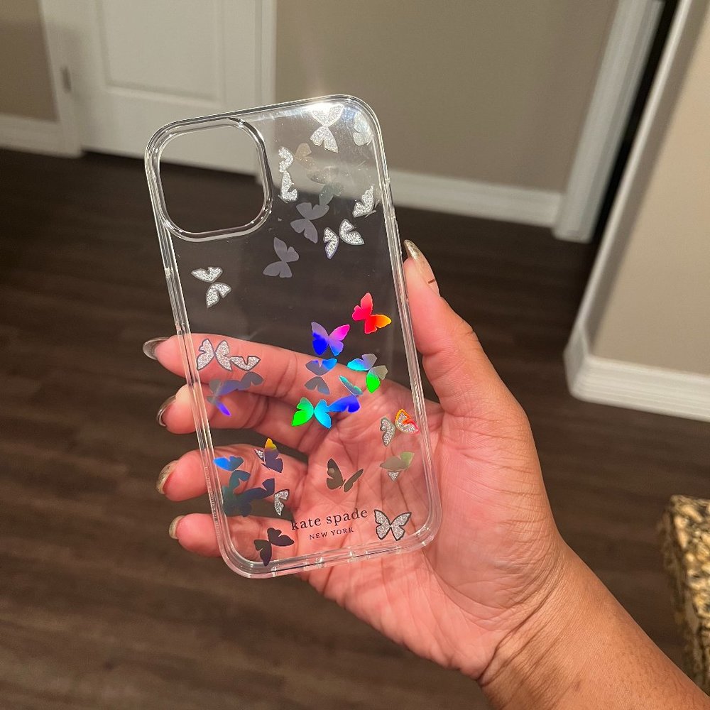 Kate Spade Iridescent Butterflies iPhone 13 Phone Case